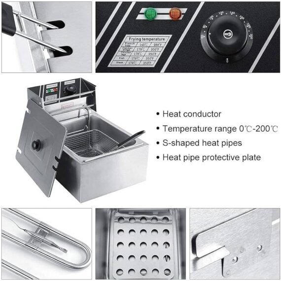 Electric Single Tank Deep Fryer 6 Liter - Image 2