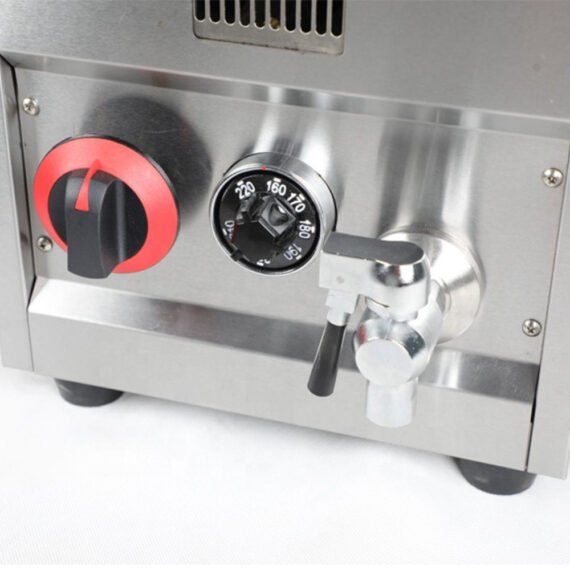 Gas Double Tank Deep Fryer 16x2 Liter With Oil Filter Tap Automatic Thermostat - Image 2