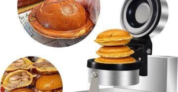 Electric UFO Burger Hamburger Waffle Maker
