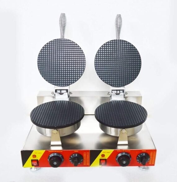 Cone Waffle Maker Machine 7 Inch Double Head - Image 3