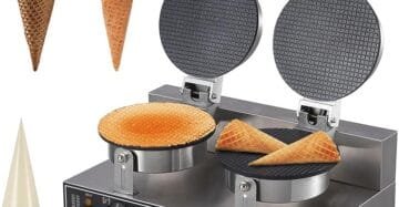 Cone Waffle Maker Machine 7 Inch Double Head